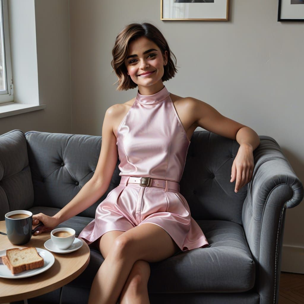 Jenna Coleman in Gerhard Richter Style