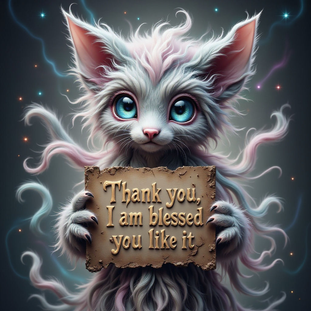 Pingreyblu - Ethereal creature says Thank you