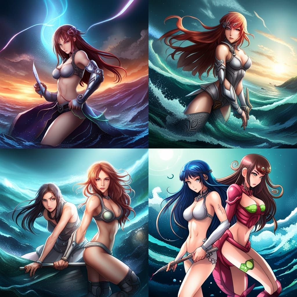 Cyborg Mermaid Siren vs Samebito Showdown