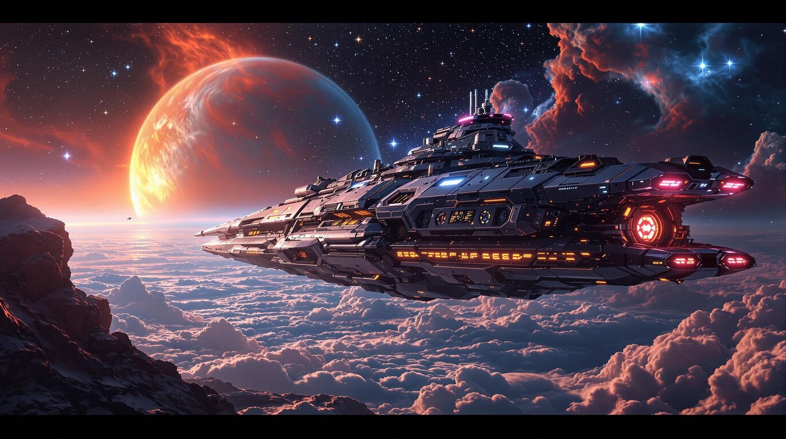 interstellar starship waiting