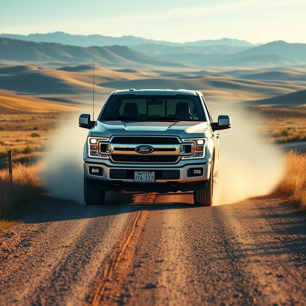 Ford F-150 in a Vast Rural Landscape