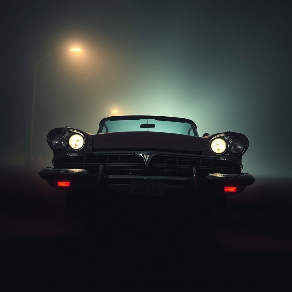 Ominous 1958 Plymouth Fury in Gothic Style
