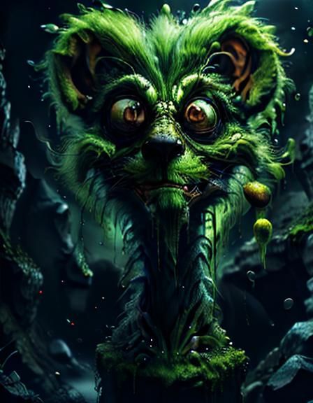 Smoky Green Heart Illustration