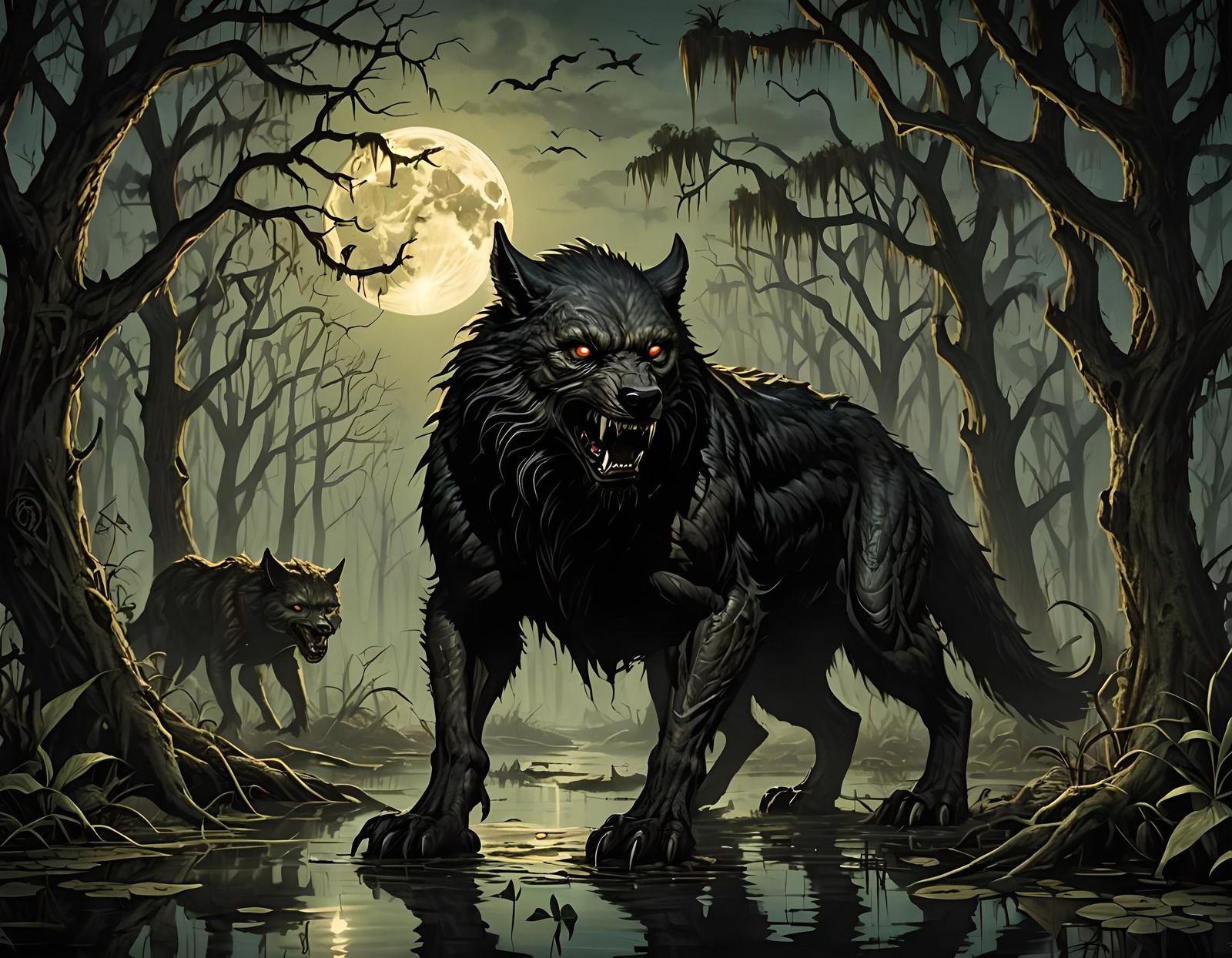 The Rougarou Howls in the Louisiana Swamp