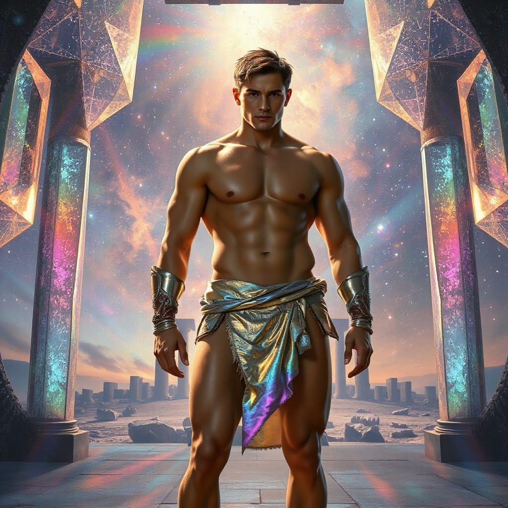 Prismatic Gladiator in Ethereal Cage