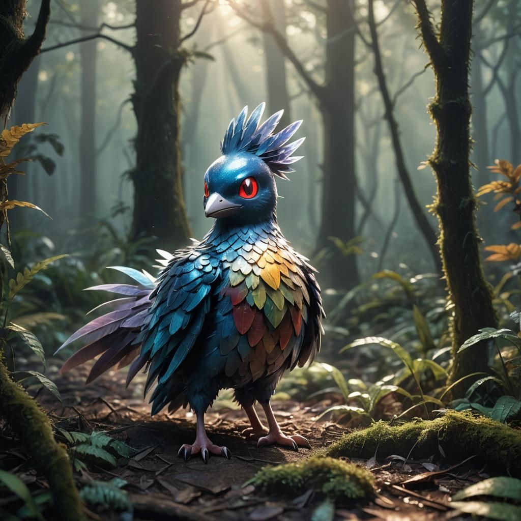 Mystical Pokemon in Misty Forest Concept Art