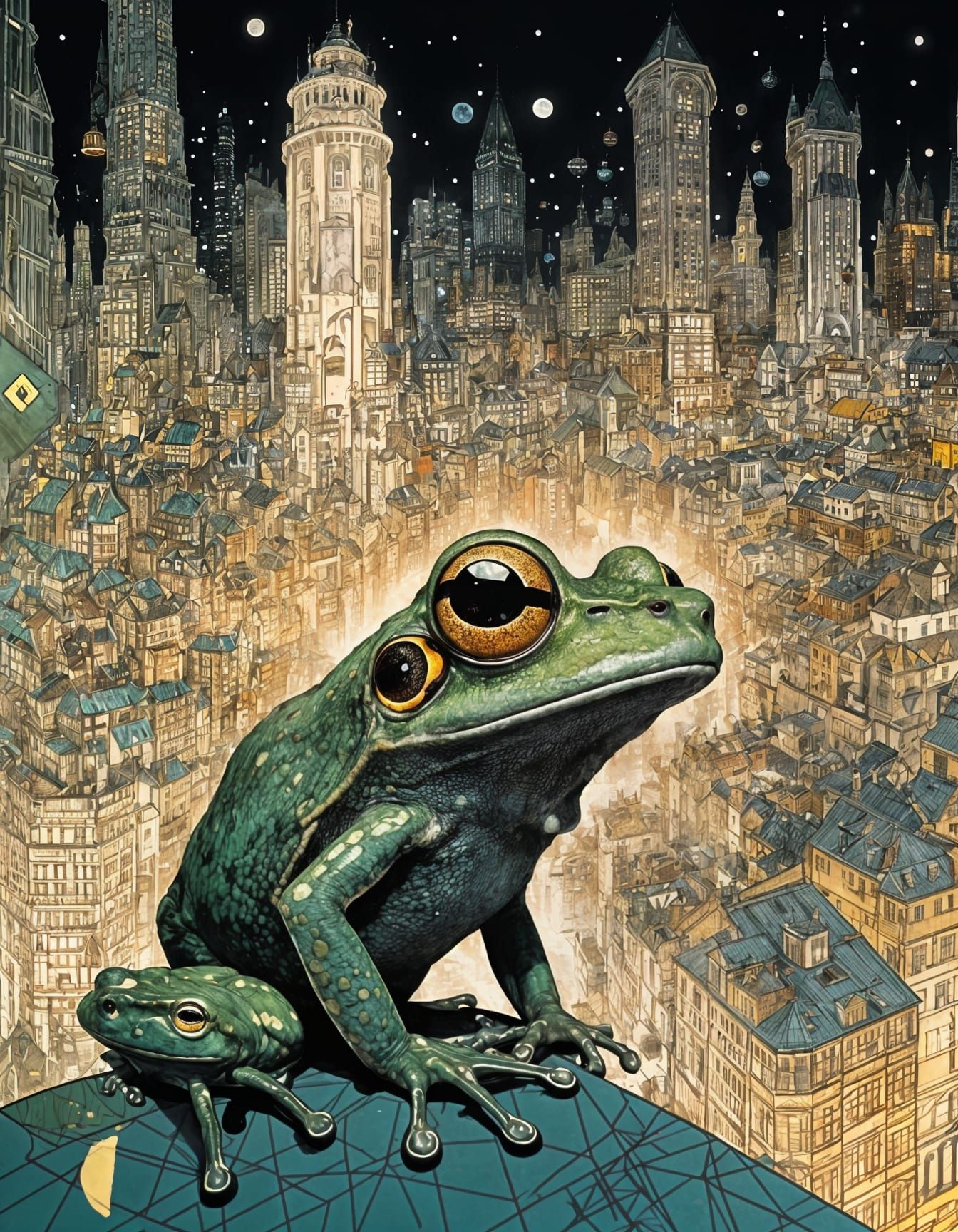 Frog and the City