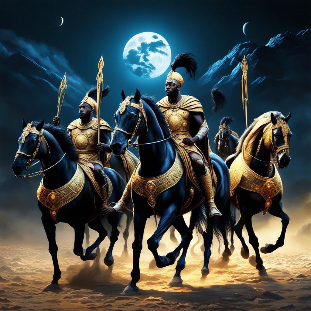 African Kings Arrive in Ancient Greece at Midnight