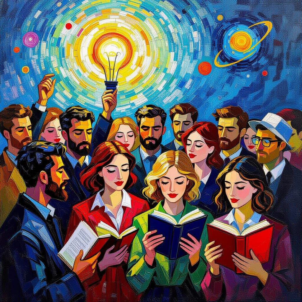 Neo-Impressionist Oil Painting: Science vs. Imagination