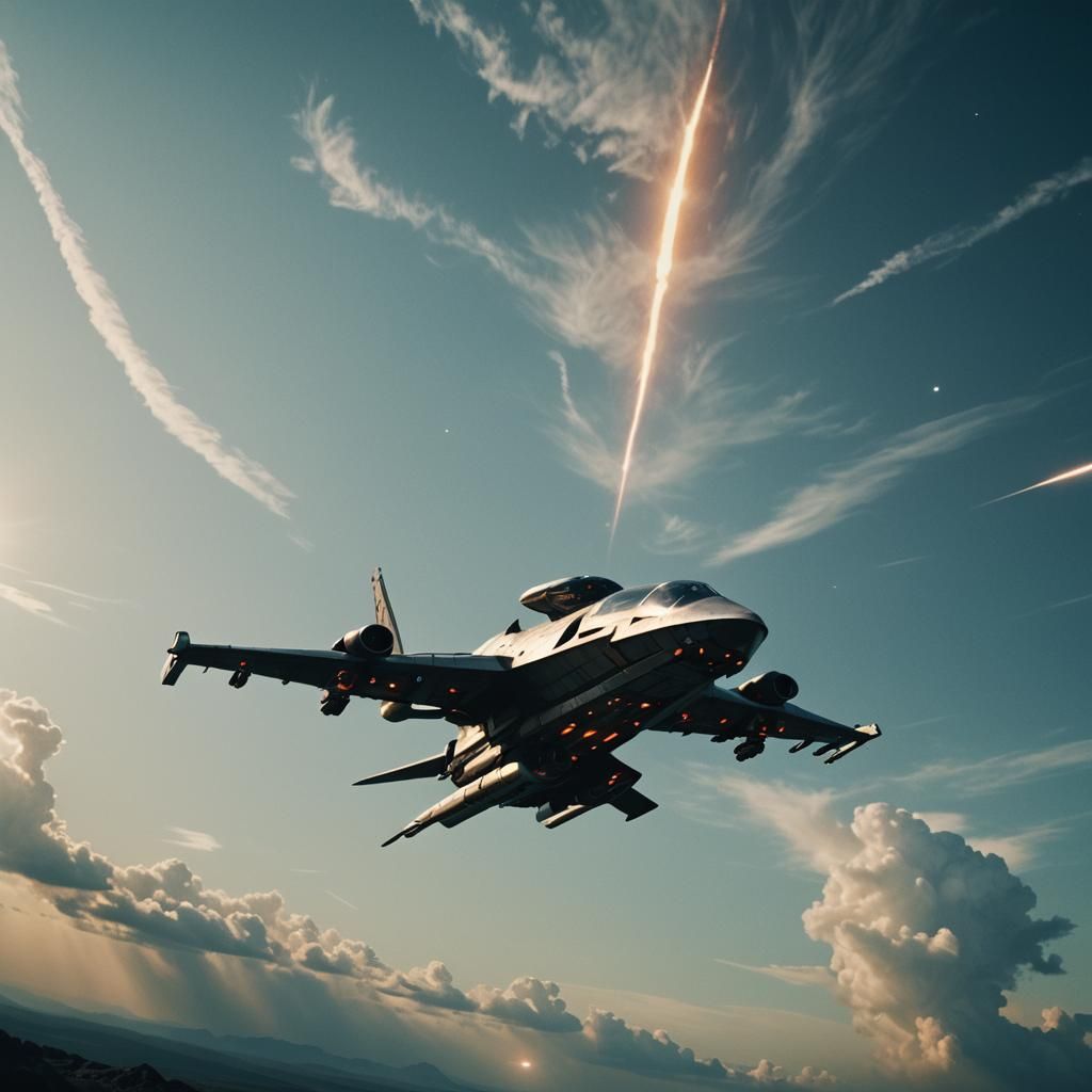 Cinematic Starship Film Still