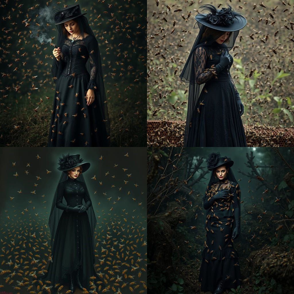 Gothic Beekeeper in Victorian Style