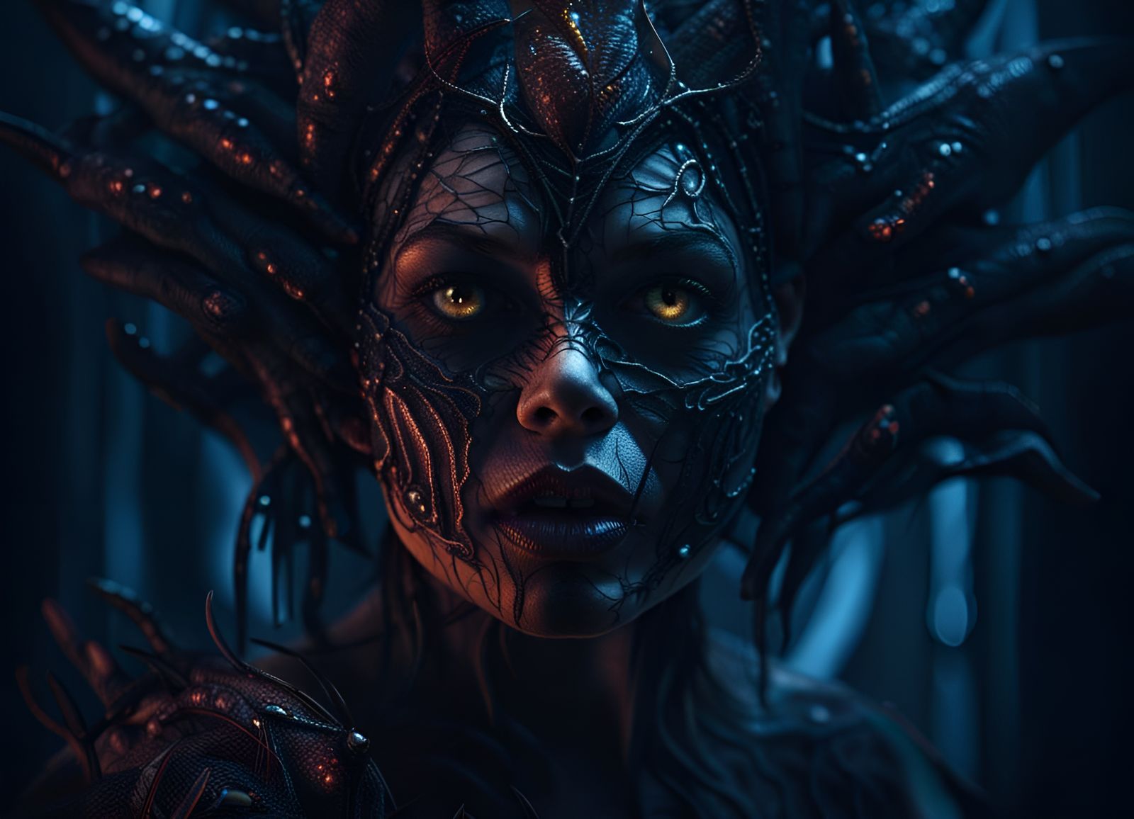 Horror Freak: A Photorealistic Fantasy Woman