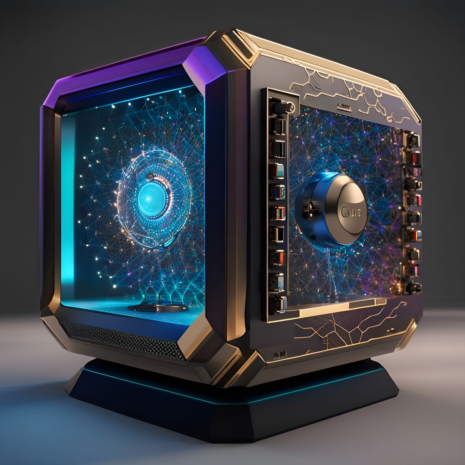 Next-Gen Quantum Computer with Holograms in 3D Style