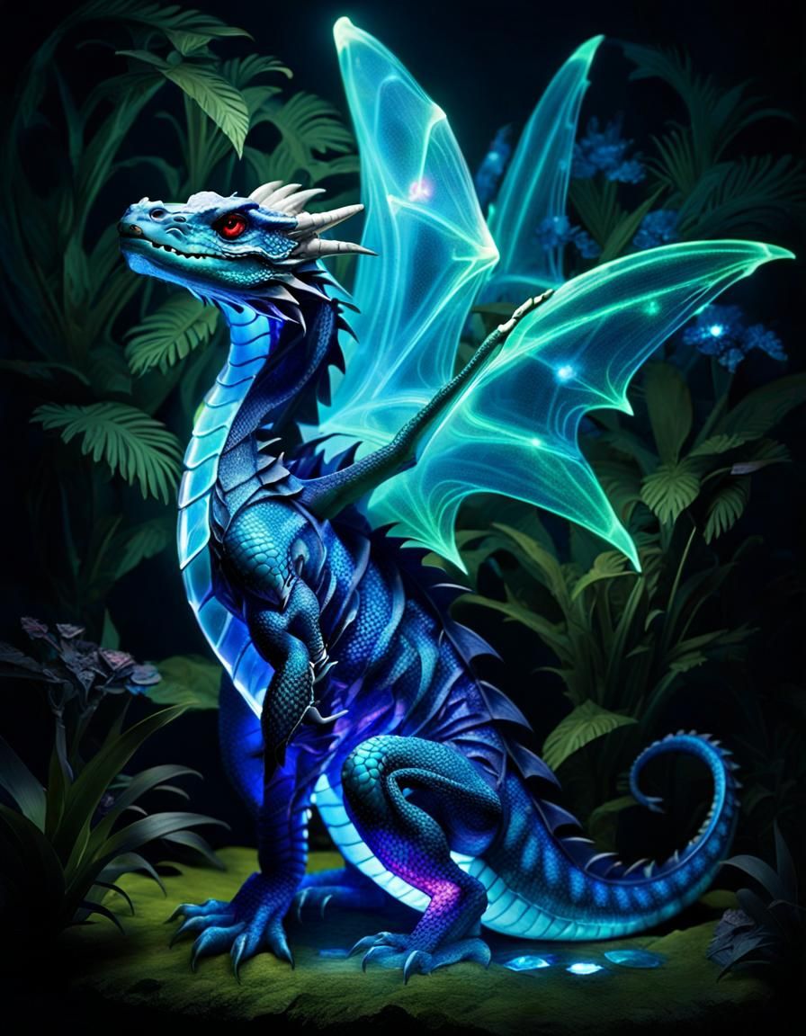 Antique Photo of Jungle Windmill with Dragon