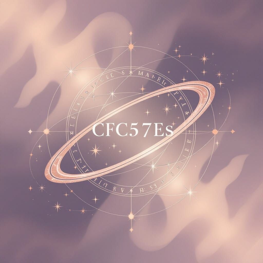 Mystical Lavender Cosmos with Celestial Engravings