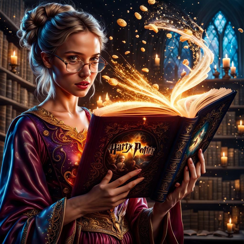 Magic happens when reading a Harry Potter Book