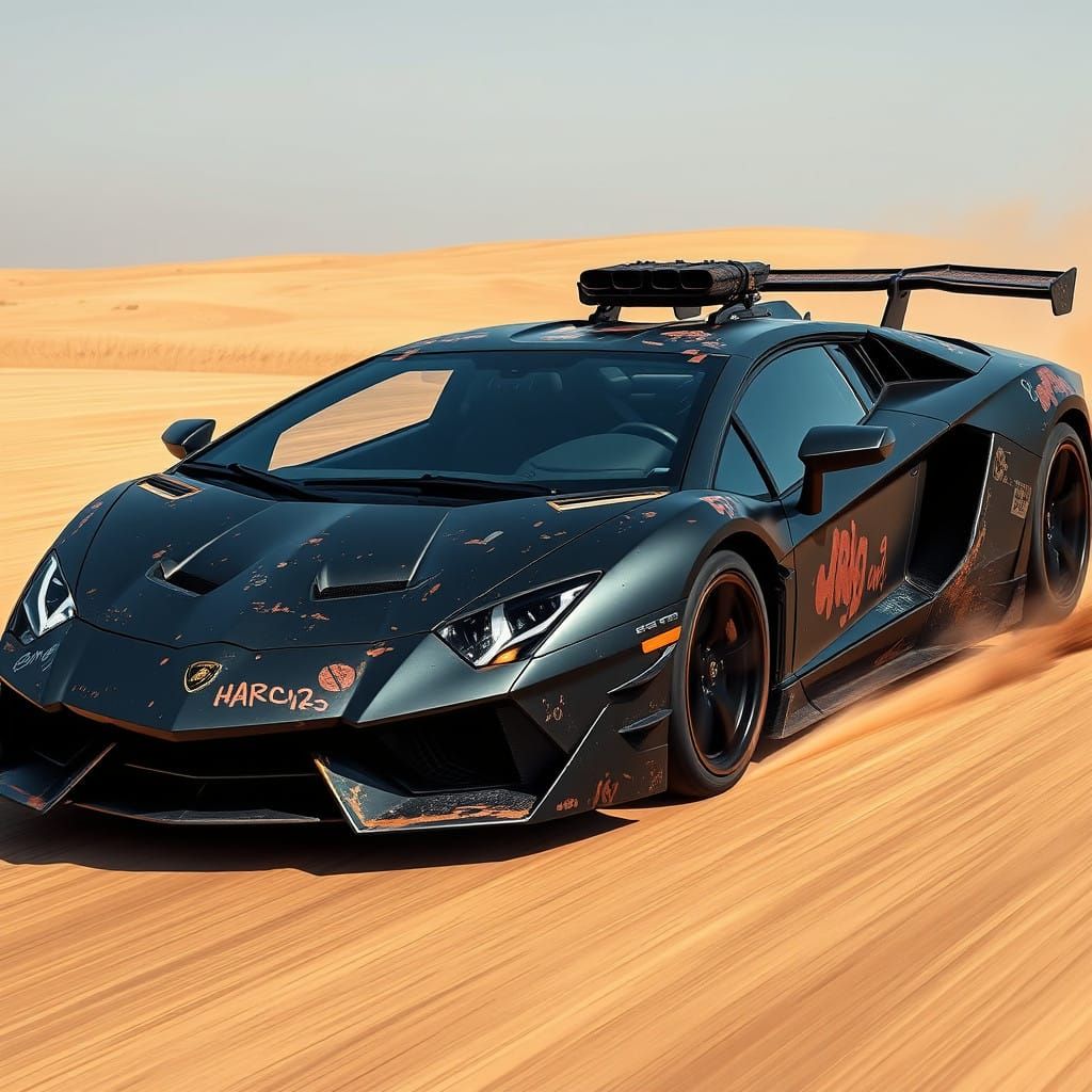 Post-Apocalyptic Lamborghini Aventador: Brutal Design Meets...