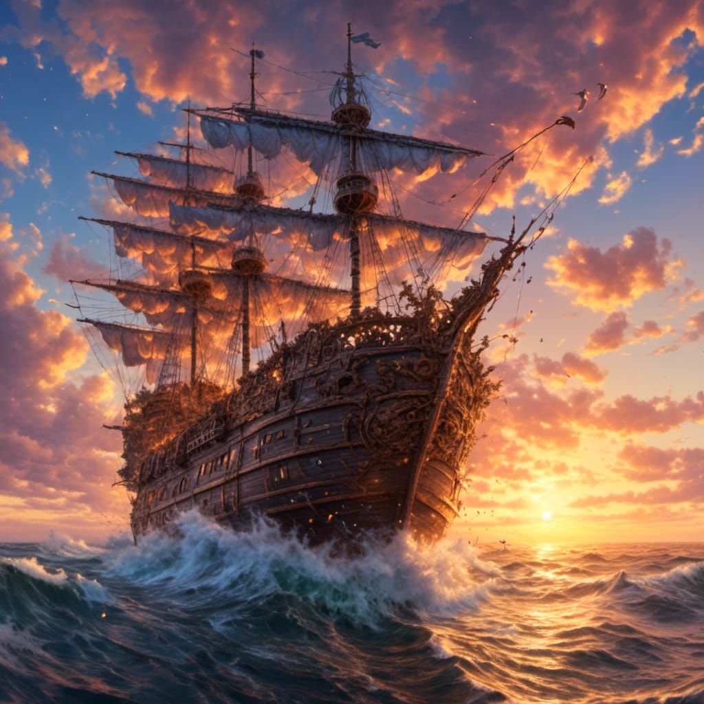 Fairy Door to Sea and Cloud at Sunset