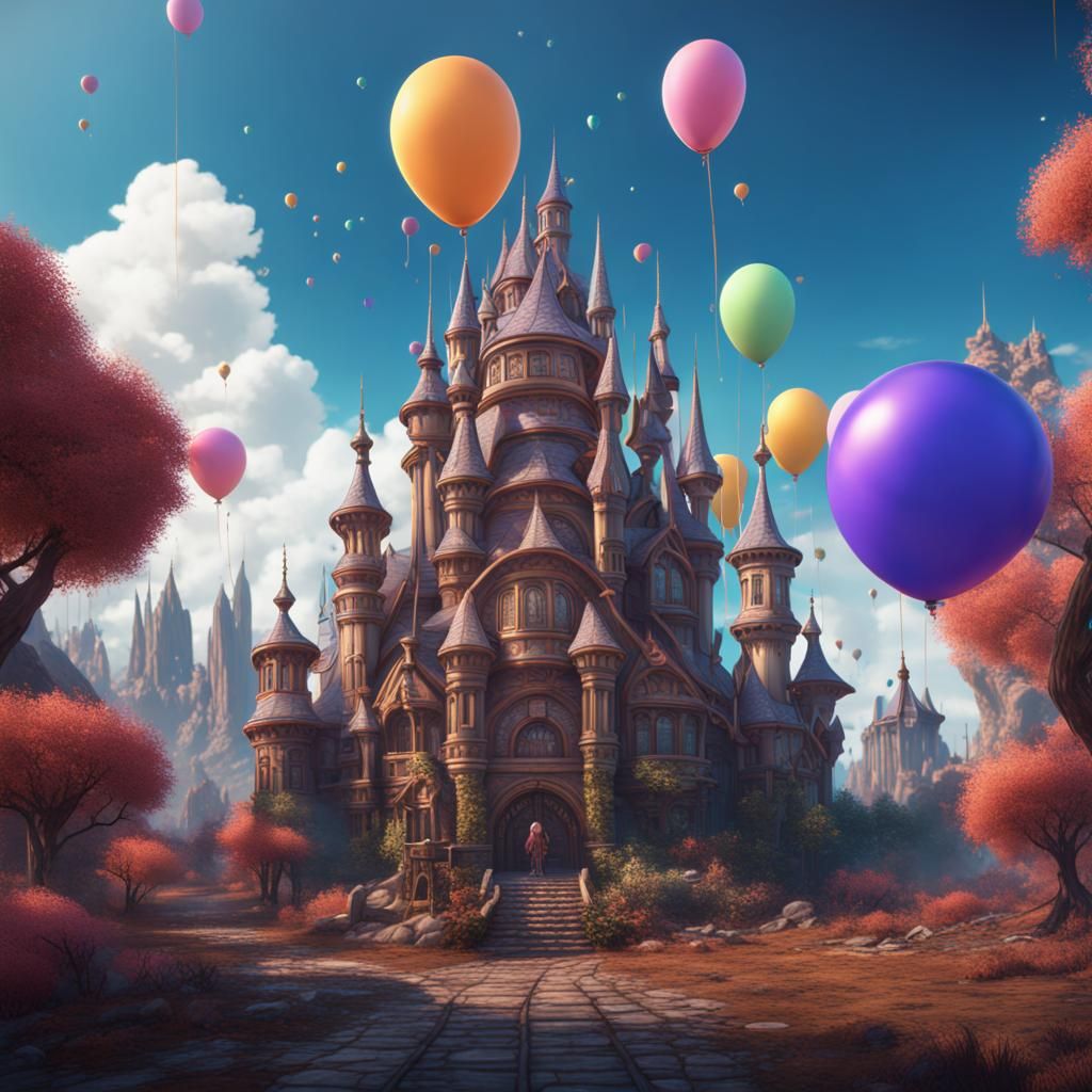 Fantastical Happy Birthday Concept Art in Unreal Engine