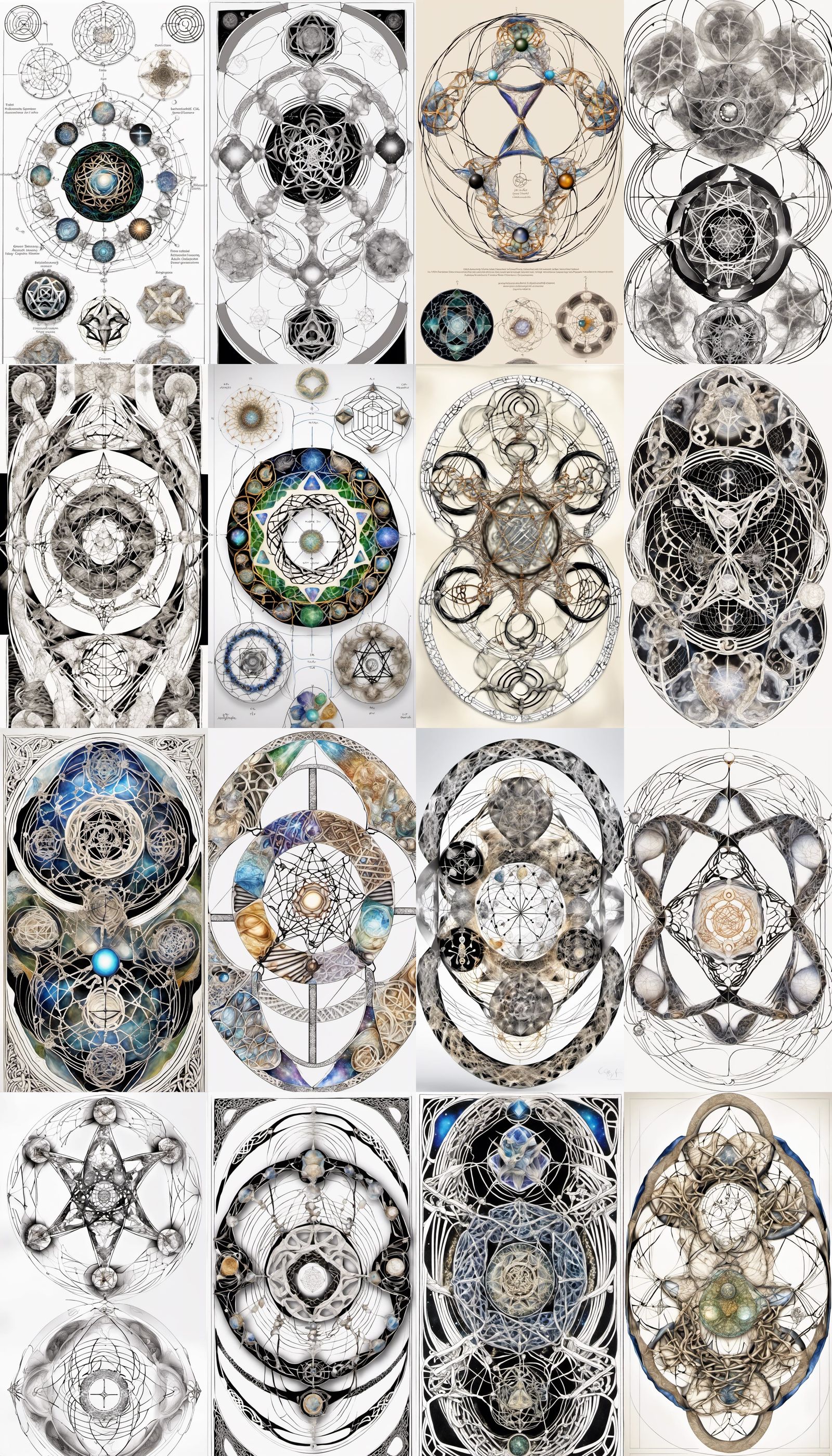 Abstract 3D Rendering with Celtic and Quantum Elements