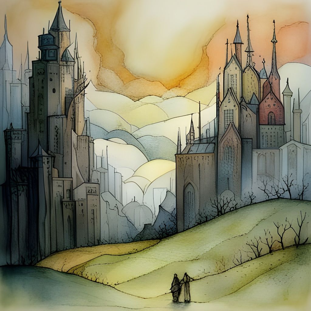 Enchanted Landscape Art Illustration