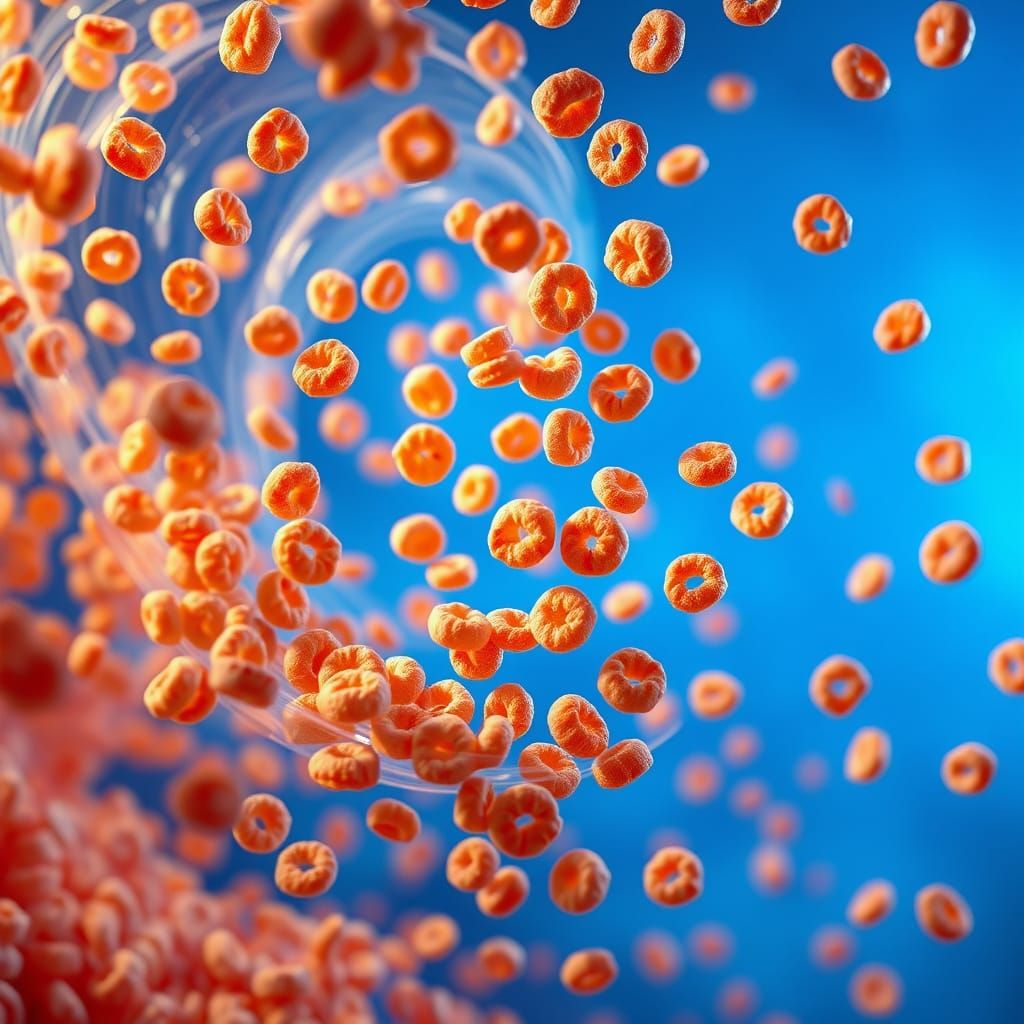 Whimsical Cheerios Cosmos in Vibrant Color