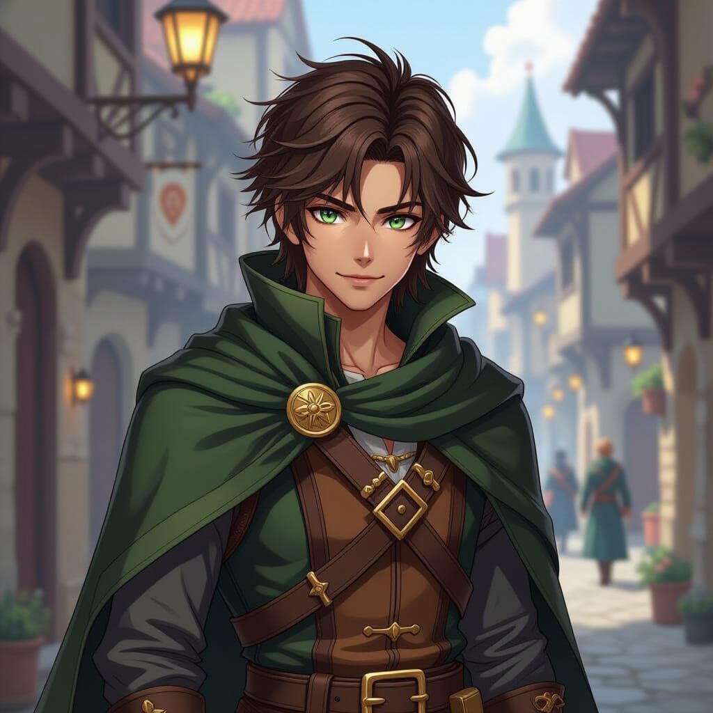 Anime Medieval Thief Character Concept