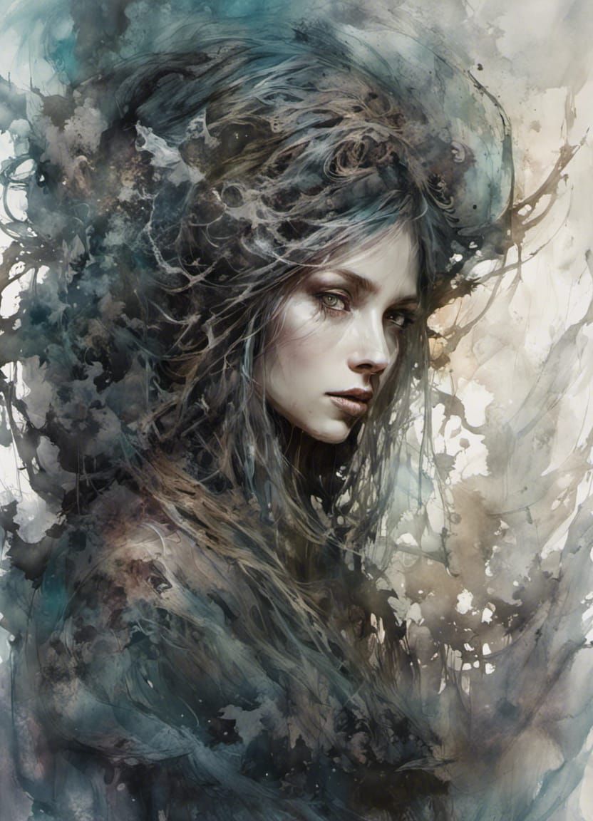 Night Hag: Nocturnal Weaver of Dreams in Digital Art