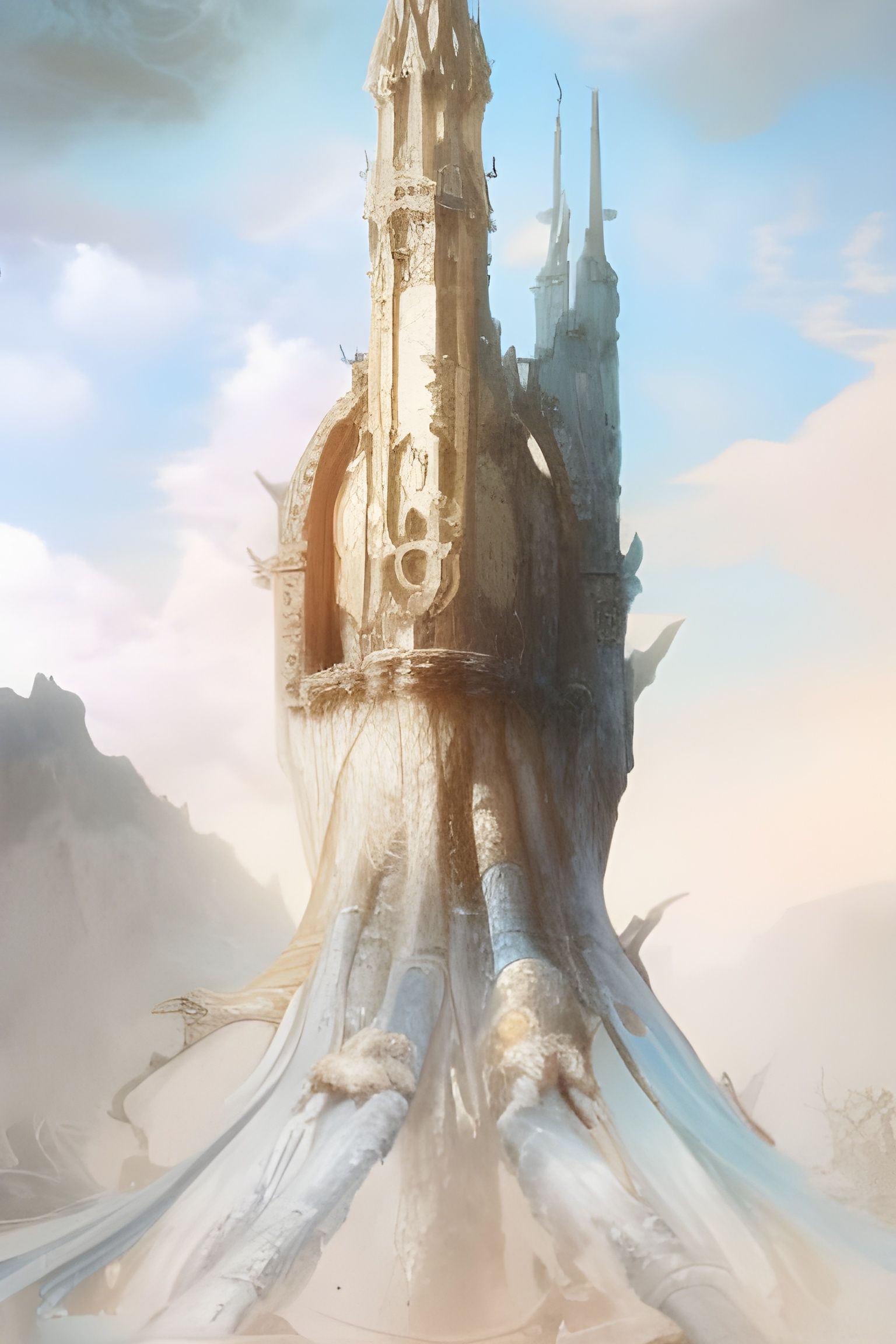 Magical Hobbit Door Tower, Hyperdetailed Digital Art