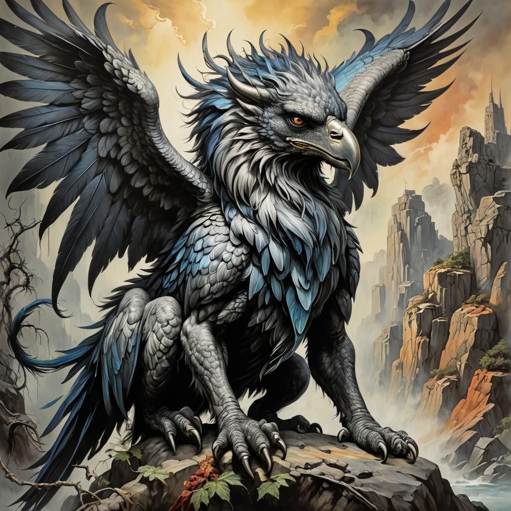 Griffin in Brushed charcoal