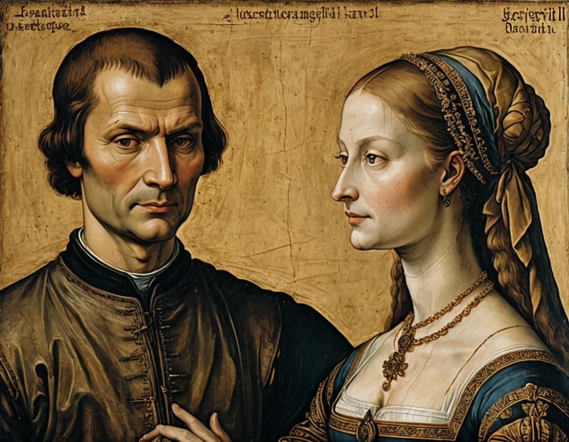 Renaissance Portrait Inspired by da Vinci