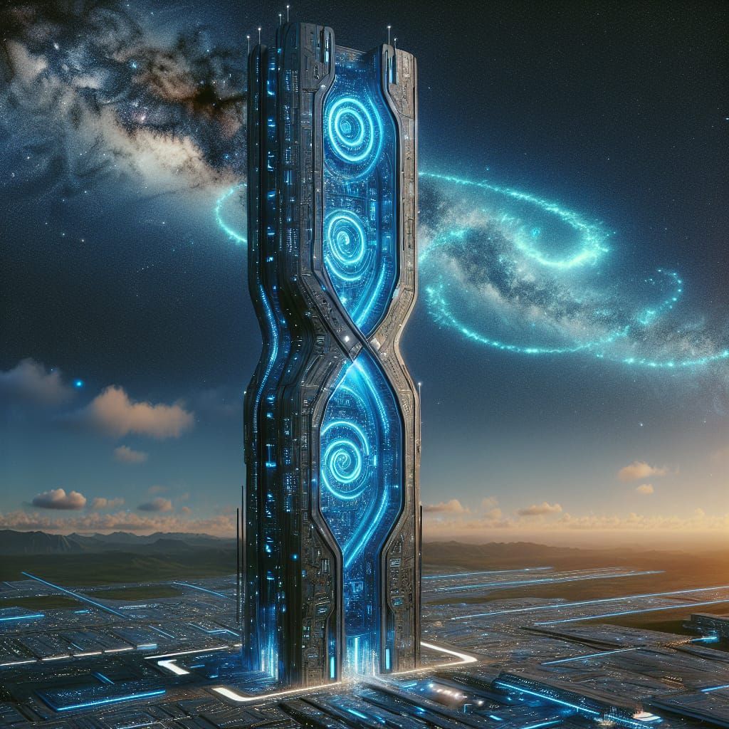 Futuristic '888' Building Radiates Celestial Beauty