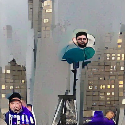 Crowd Scene in New York City, AI Generated