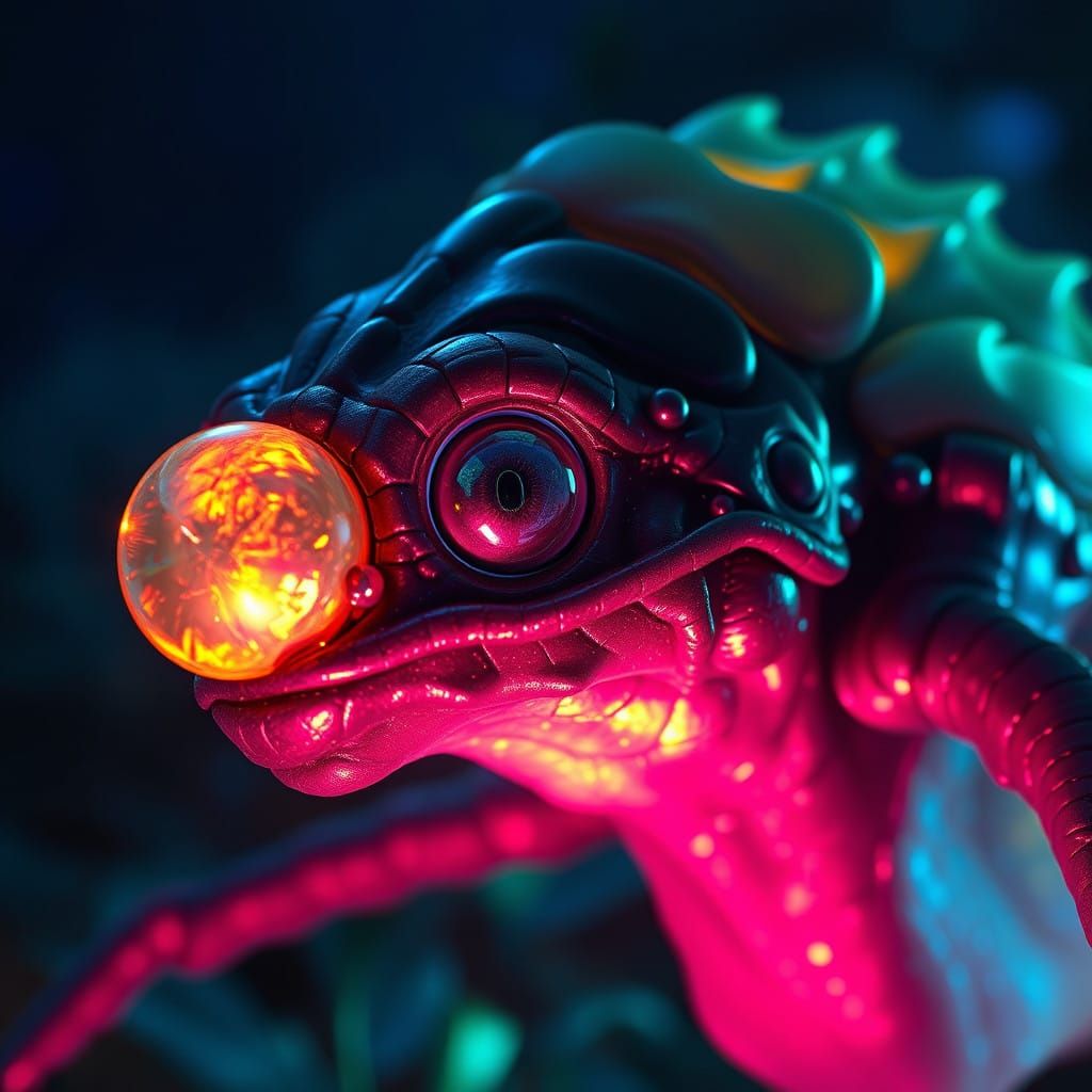 Mysterious, Undiscovered Species in Iridescent Scaly Skin, G...