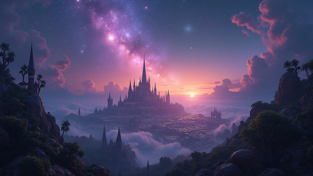 Velaris During Starfall: A 4k Matte Painting
