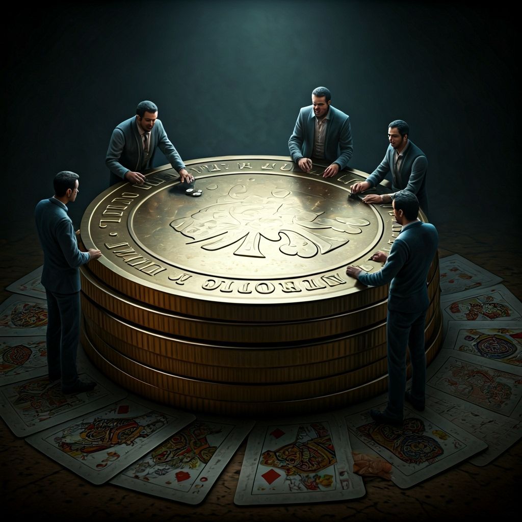 Poker Night with Giant Coin Table