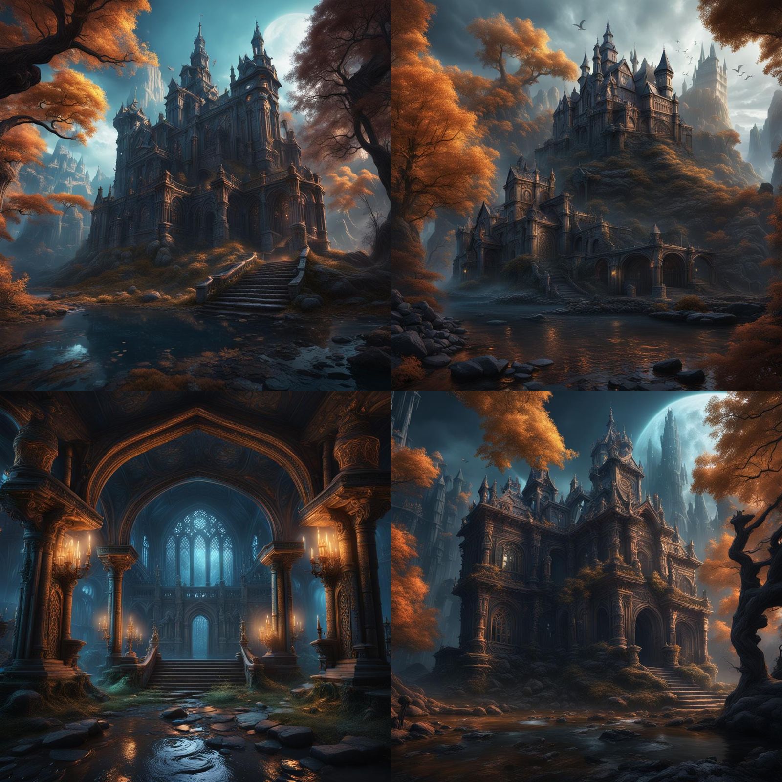 Fantastical Matte Painting in Deep Color