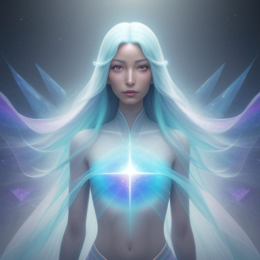 Ethereal Pleiadian Being in Cosmic Realm