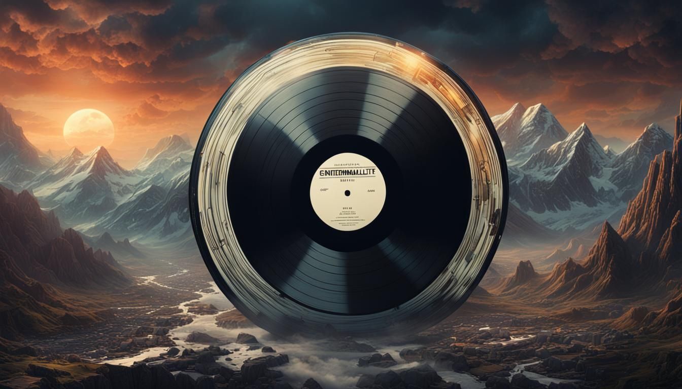 Cinematic Vinyl Record Digital Matte Painting