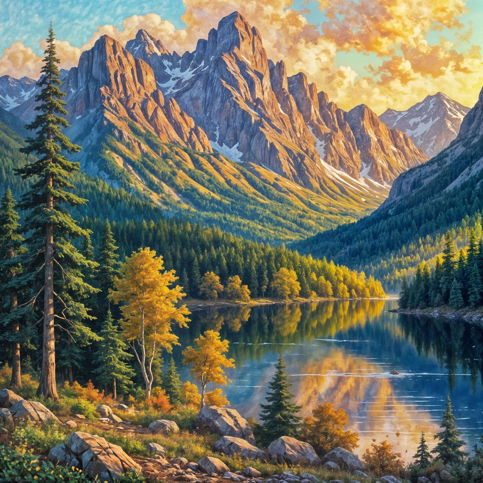 Nature Masterpiece AI Interpretation