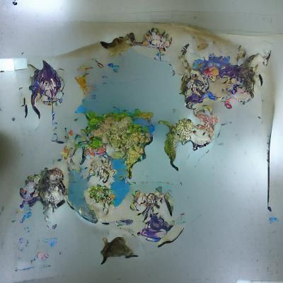 Detailed World Map Illustration