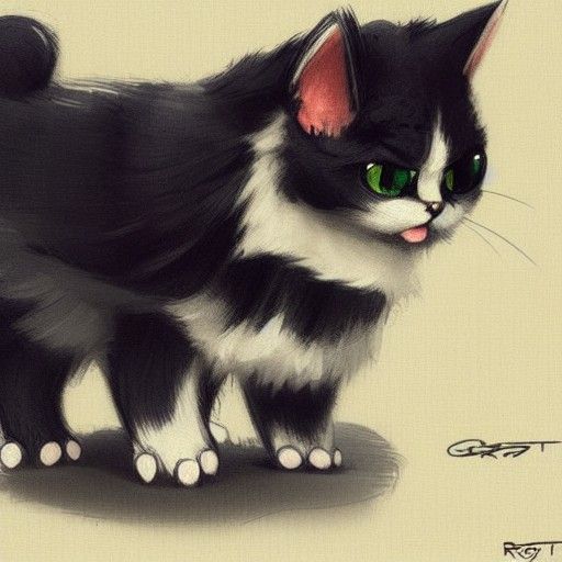 Sinister Kawaii Cat Fluffy and Cute