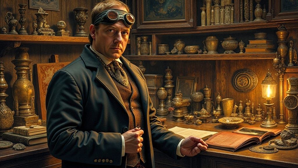 Victorian Inventor Unveils Ancient Secrets in Illuminated St...