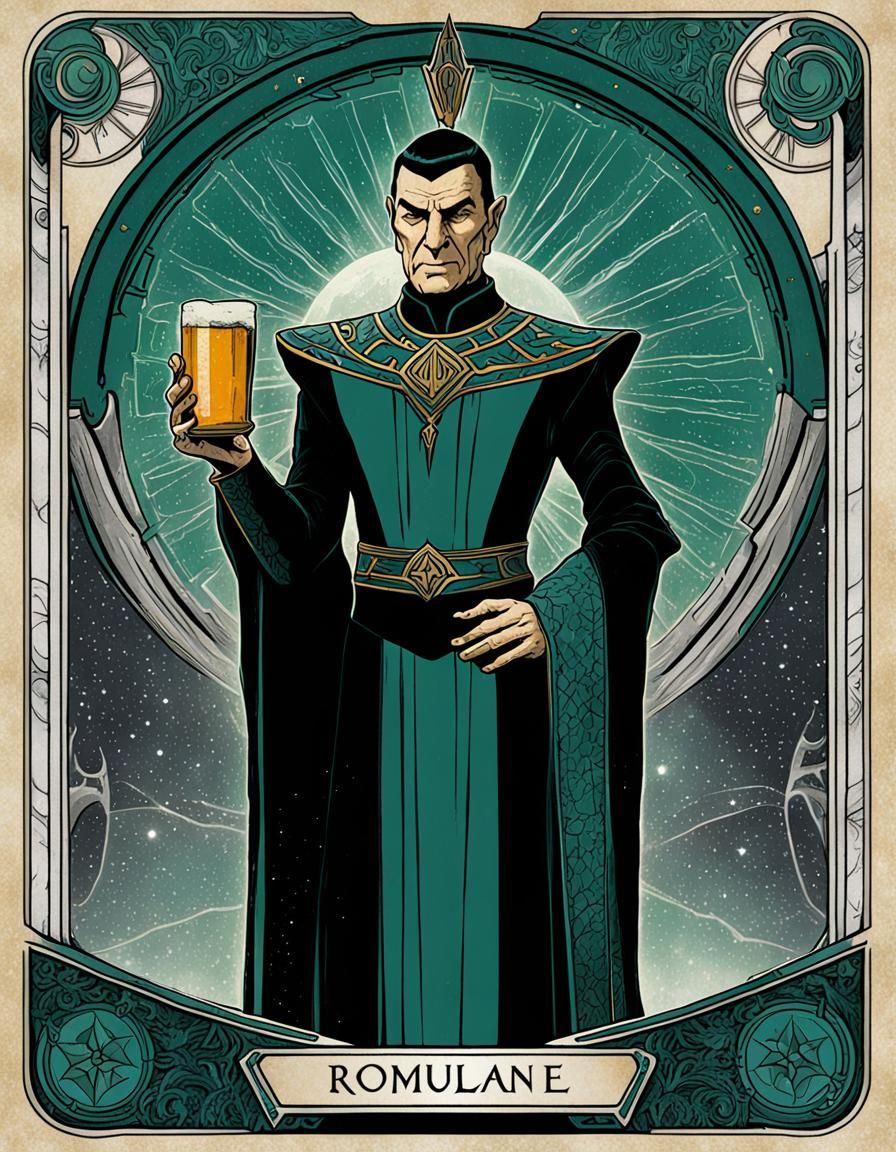 Romulan Ale Tarot Card Illustration