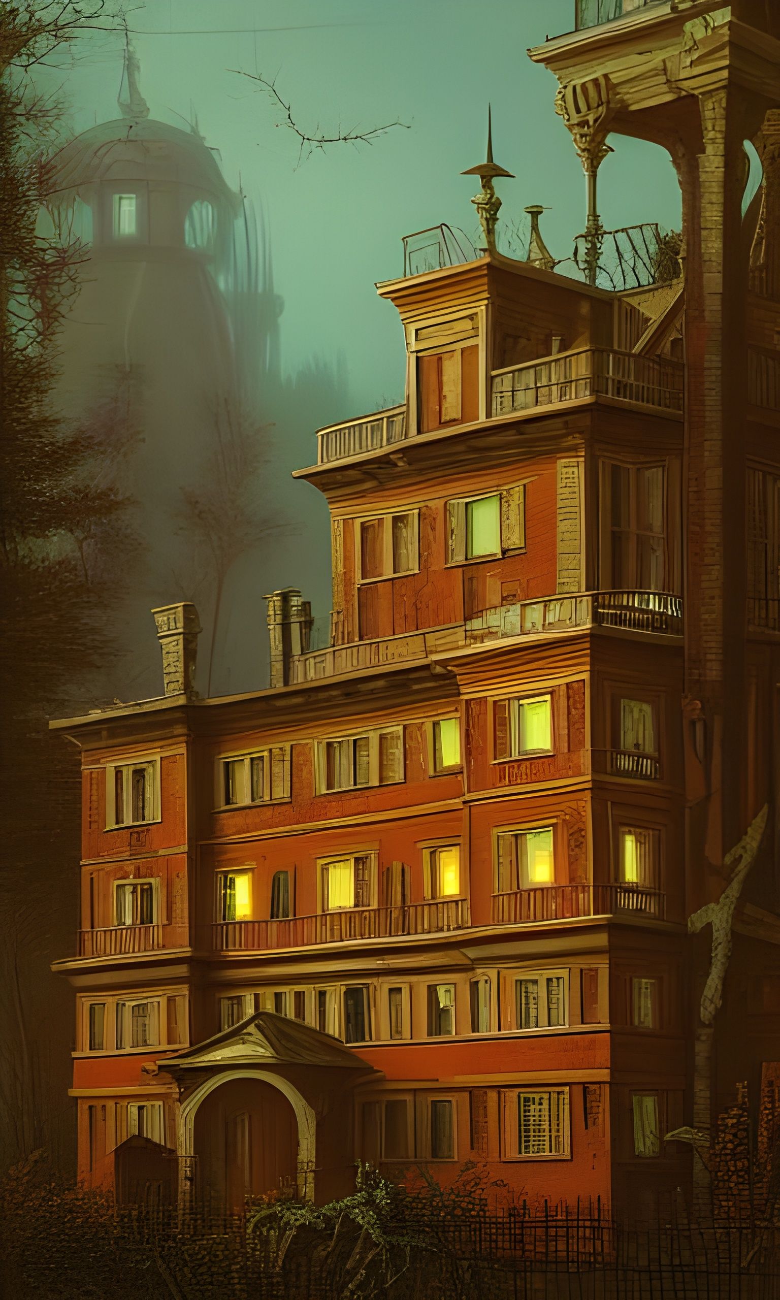 Eerie Mansion Besieged by Entangled Ghosts