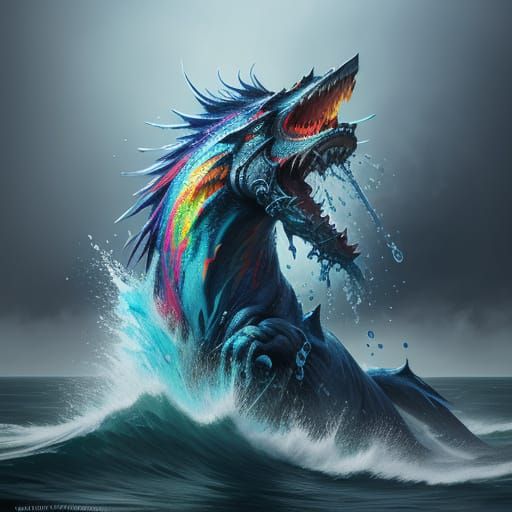 Hyperrealistic Water Splashes in Vibrant Colors