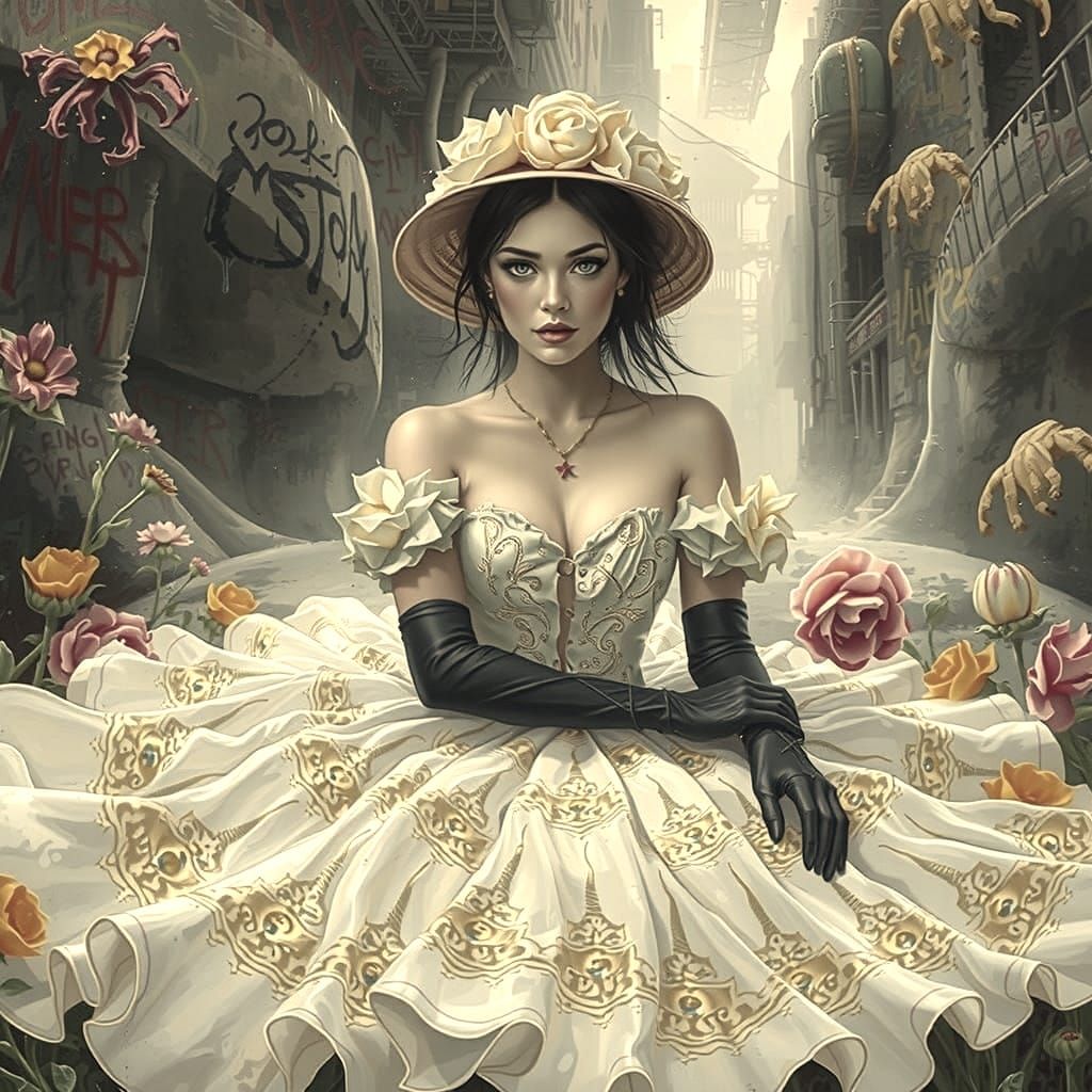 Vibrant Vampire Graffiti in Neon Colors