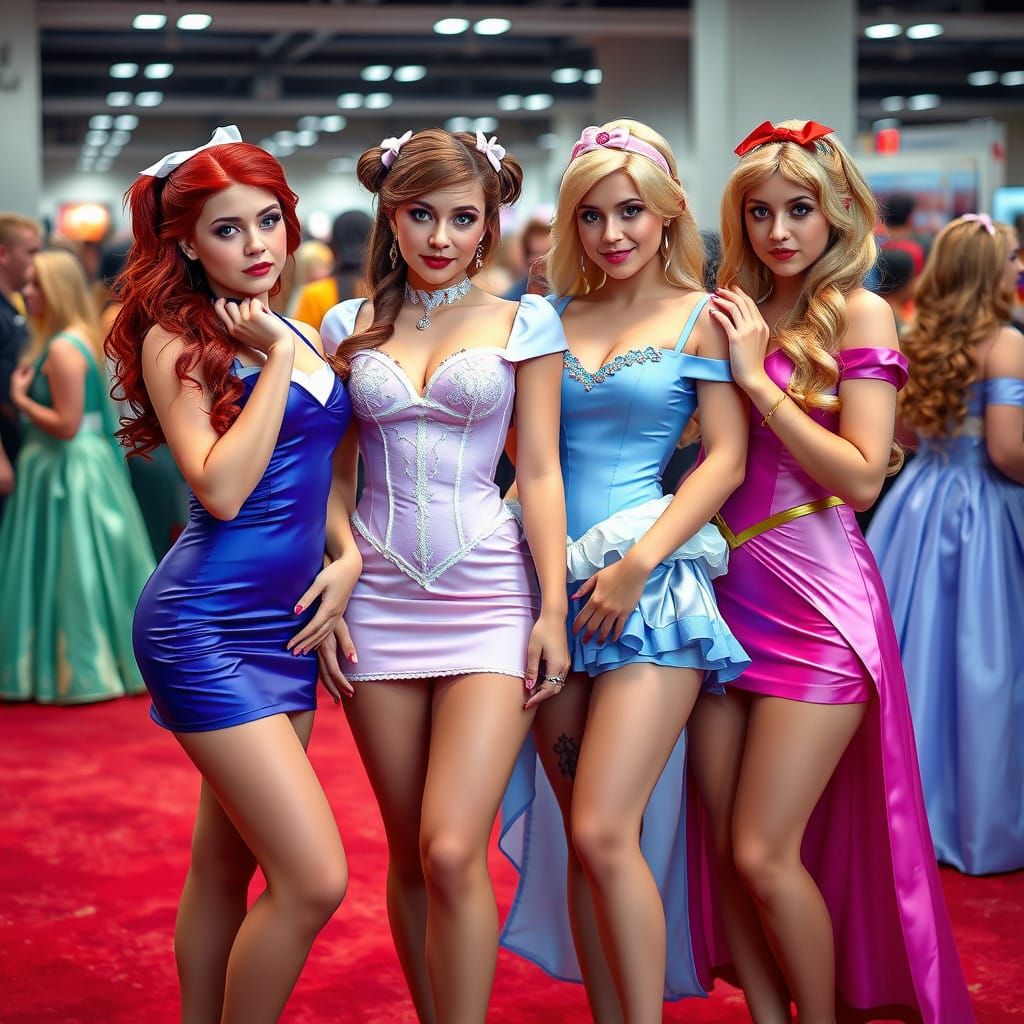 Sultry Disney Princesses in Bodycon Cosplay