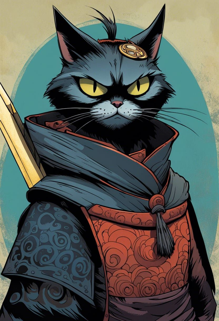 Samurai Cat: Inkpunk Animation in Cel-Shading