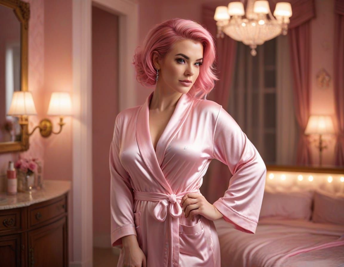 Pinup Beauty in Pastel Hues